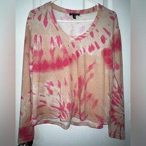 Jessica Simpson Melinda Scoop Neck High Low Top XS Pink